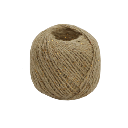 Jute bruiloft touw glitter 65 meter